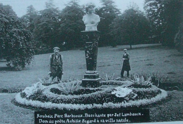 Monument poete-Achille-Segard-parc-Barbieux-Roubaix